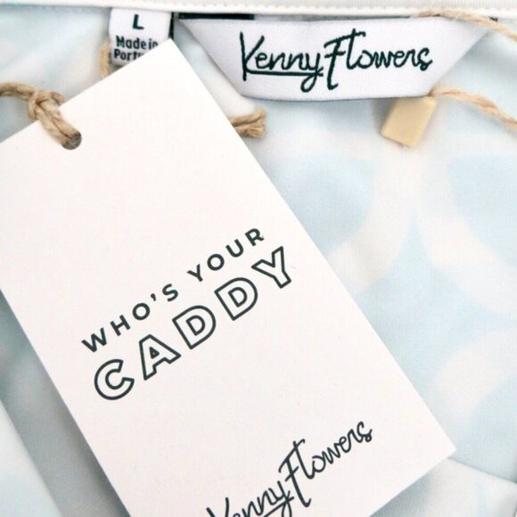 NEW! Kenny Flowers The Maldives Ladies Sleeveless Golf Polo Shirt Blue SZ L - Picture 9 of 11